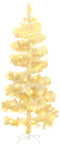 vidaXL - Kunstkerstboom - met - verlichting - en - standaard - 180 - cm - PVC - wit