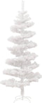 vidaXL - Kunstkerstboom - met - verlichting - en - standaard - 180 - cm - PVC - wit