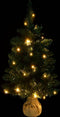vidaXL - Kunstkerstboom - met - verlichting - en - standaard - 90 - cm - PVC - groen