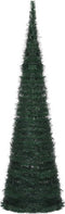vidaXL - Kunstkerstboom - met - verlichting - pop-up - 150 - cm - groen