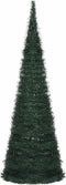 vidaXL - Kunstkerstboom - met - verlichting - pop-up - 180 - cm - groen