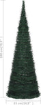 vidaXL - Kunstkerstboom - met - verlichting - pop-up - 180 - cm - groen