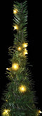 vidaXL - Kunstkerstboom - met - verlichting - pop-up - 180 - cm - groen