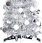 vidaXL - Kunstkerstboom - pop-up - 150 - cm - PET - zilverkleurig