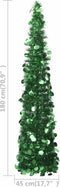 vidaXL - Kunstkerstboom - pop-up - 180 - cm - PET - groen