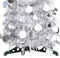 vidaXL - Kunstkerstboom - pop-up - 180 - cm - PET - zilverkleurig
