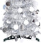 vidaXL - Kunstkerstboom - pop-up - 180 - cm - PET - zilverkleurig