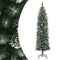vidaXL - Kunstkerstboom - smal - met - standaard - 150 - cm - PVC
