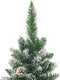 vidaXL - Kunstkerstboom - smal - met - standaard - 150 - cm - PVC