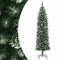vidaXL - Kunstkerstboom - smal - met - standaard - 180 - cm - PVC