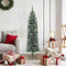 vidaXL - Kunstkerstboom - smal - met - standaard - 180 - cm - PVC