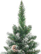vidaXL - Kunstkerstboom - smal - met - standaard - 210 - cm - PVC
