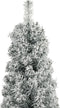 vidaXL - Kunstkerstboom - smal - met - standaard - en - sneeuw - 270 - PVC