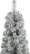 vidaXL - Kunstkerstboom - smal - met - standaard - en - sneeuw - 300 - cm - PVC