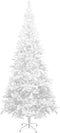 vidaXL - Kunstkerstboom - wit - L - 240 - cm