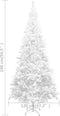 vidaXL - Kunstkerstboom - wit - L - 240 - cm