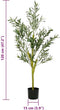 vidaXL - Kunstolijfboom - 450 - blaadjes - 120 - cm - groen