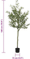 vidaXL - Kunstolijfboom - 700 - blaadjes - 180 - cm - groen