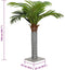 vidaXL - Kunstpalmboom - 12 - bladeren - 150 - cm - groen