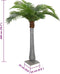 vidaXL - Kunstpalmboom - 15 - blaadjes - 200 - cm - groen