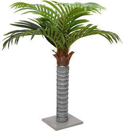 vidaXL - Kunstpalmboom - 6 - bladeren - 100 - cm - groen