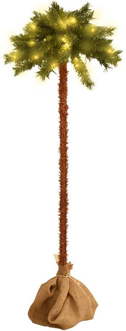 vidaXL - Kunstpalmboom - met - LED's - 120 - cm