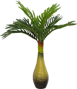 vidaXL - Kunstpalmplant - 9 - blaadjes - 70 - cm - groen