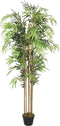 vidaXL - Kunstplant - bamboe - 1095 - bladeren - 150 - cm - groen