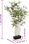 vidaXL - Kunstplant - bamboe - 1288 - bladeren - 180 - cm - groen