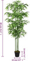vidaXL - Kunstplant - bamboe - 240 - bladeren - 80 - cm - groen