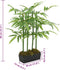 vidaXL - Kunstplant - bamboe - 240 - bladeren - 80 - cm - groen