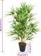 vidaXL - Kunstplant - bamboe - 368 - bladeren - 80 - cm - groen