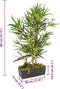 vidaXL - Kunstplant - bamboe - 368 - bladeren - 80 - cm - groen