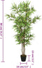 vidaXL - Kunstplant - bamboe - 368 - bladeren - 80 - cm - groen