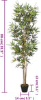 vidaXL - Kunstplant - bamboe - 368 - bladeren - 80 - cm - groen