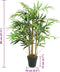 vidaXL - Kunstplant - bamboe - 500 - bladeren - 80 - cm - groen