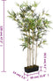 vidaXL - Kunstplant - bamboe - 552 - bladeren - 120 - cm - groen