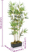 vidaXL - Kunstplant - bamboe - 552 - bladeren - 120 - cm - groen
