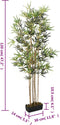 vidaXL - Kunstplant - bamboe - 552 - bladeren - 120 - cm - groen