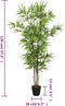 vidaXL - Kunstplant - bamboe - 552 - bladeren - 120 - cm - groen