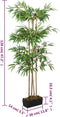 vidaXL - Kunstplant - bamboe - 760 - bladeren - 120 - cm - groen