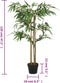 vidaXL - Kunstplant - bamboe - 760 - bladeren - 120 - cm - groen