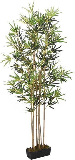 vidaXL - Kunstplant - bamboe - 828 - bladeren - 150 - cm - groen