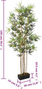 vidaXL - Kunstplant - bamboe - 828 - bladeren - 150 - cm - groen