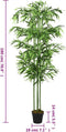 vidaXL - Kunstplant - bamboe - 864 - bladeren - 180 - cm - groen