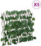 vidaXL - Kunstplant - druivenblad - op - latwerk - uittrekbaar - 190x60 - cm - groen