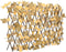 vidaXL - Kunstplant - esdoornblad - op - latwerk - uittrekbaar - 180x60 - cm - oranje