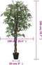 vidaXL - Kunstplant - esdoornboom - 756 - bladeren - 200 - cm - groen