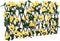 vidaXL - Kunstplant - klimop - op - latwerk - 5 - st - uittrekbaar - 180x20 - cm - geel