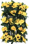 vidaXL - Kunstplant - klimop - op - latwerk - 5 - st - uittrekbaar - 180x20 - cm - geel